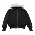 Moose Knuckles Men's Ballistic Shearling-Trim Bomber – Black