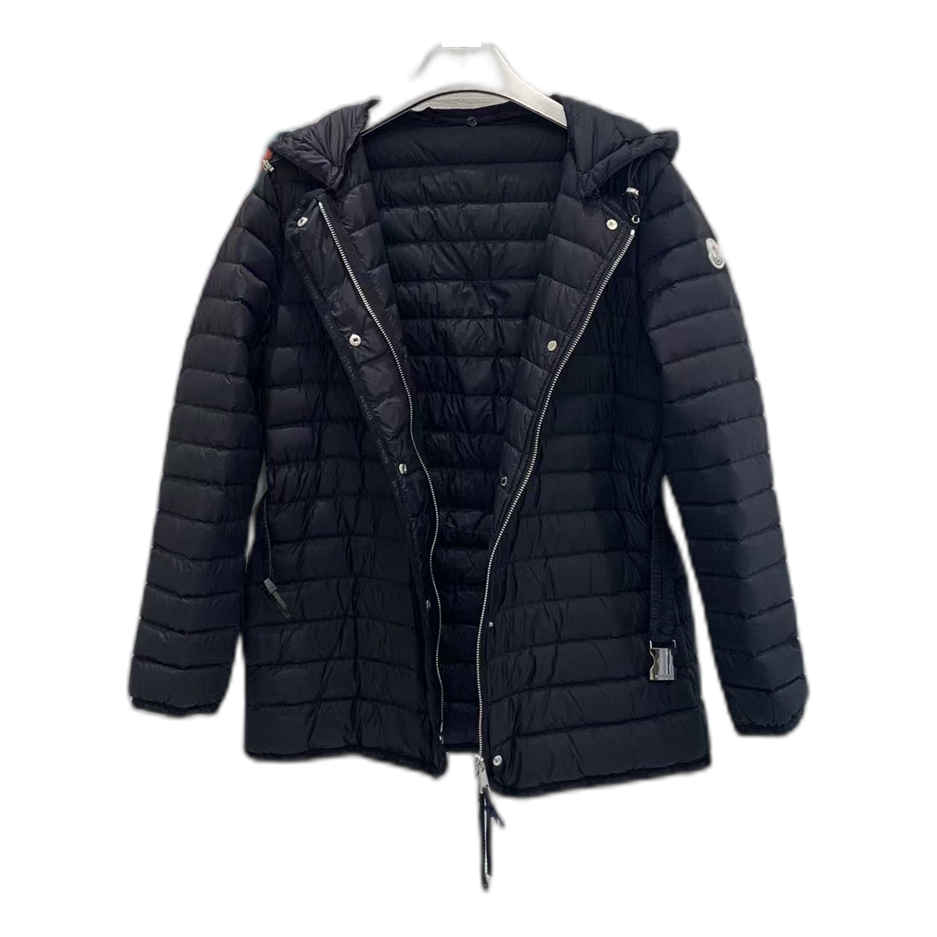 Moncler Oredon Belted Hooded Puffer Jacket – Black
