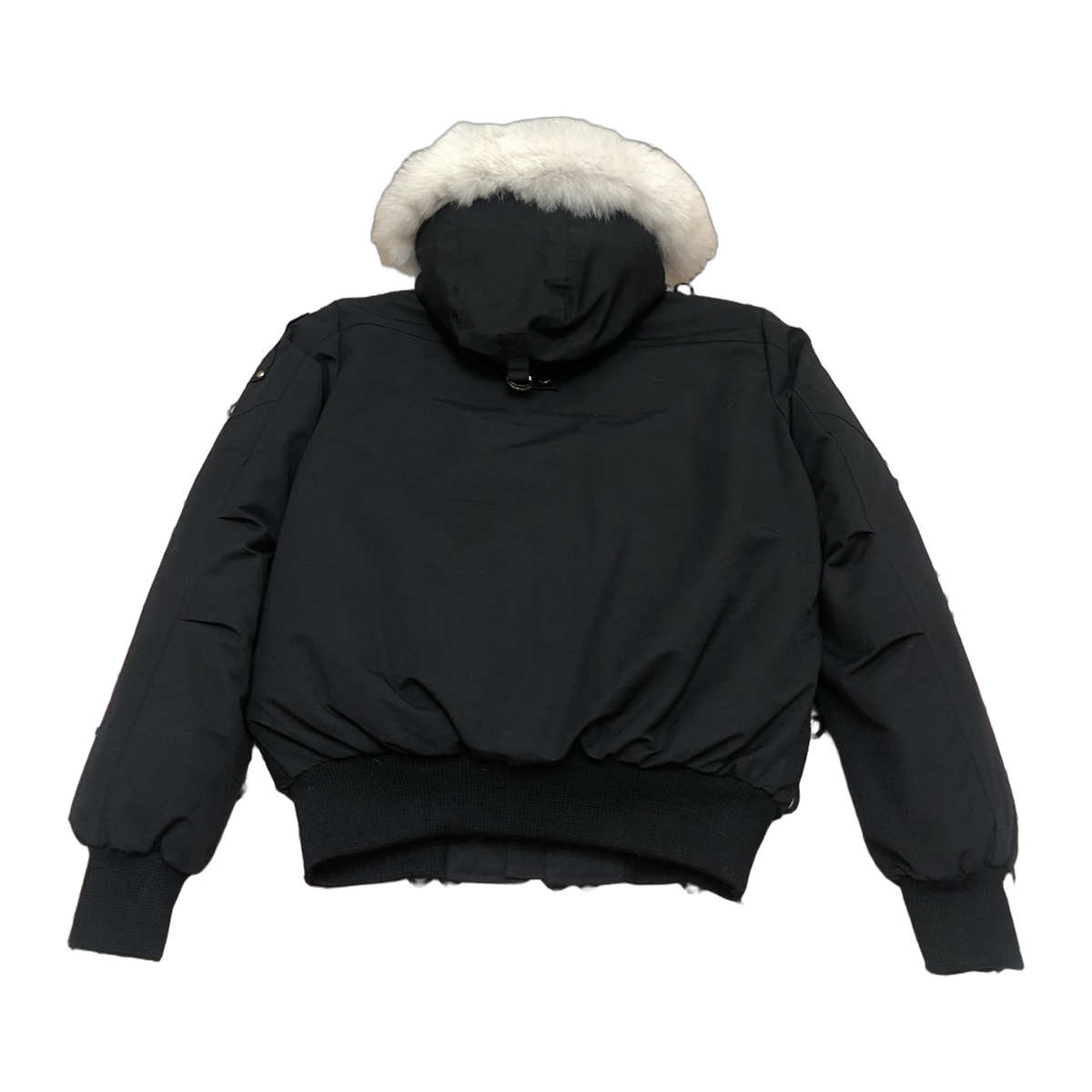 Moose Knuckles Men's Ballistic Shearling-Trim Bomber – Black
